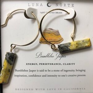 Bumblebee Jasper Earrings